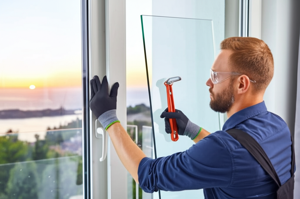 Sliding door glass replacement in Homestead