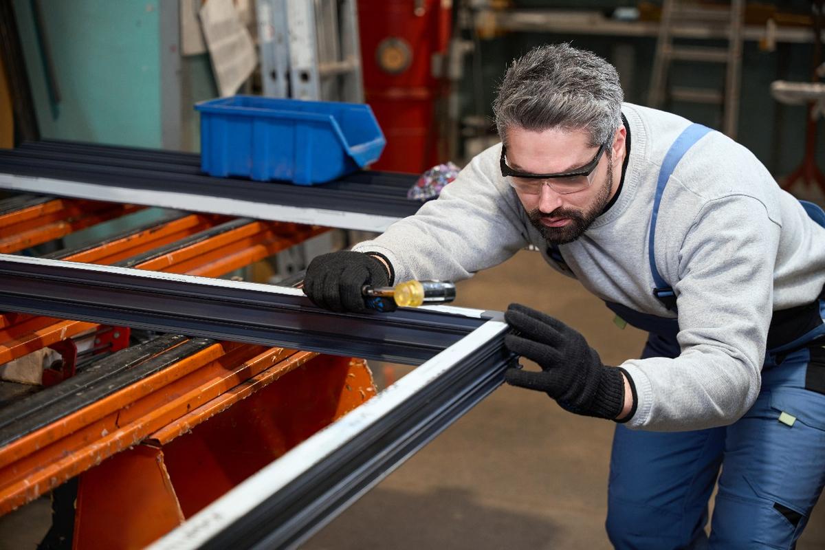 Sliding patio glass doors in a modern Miami home